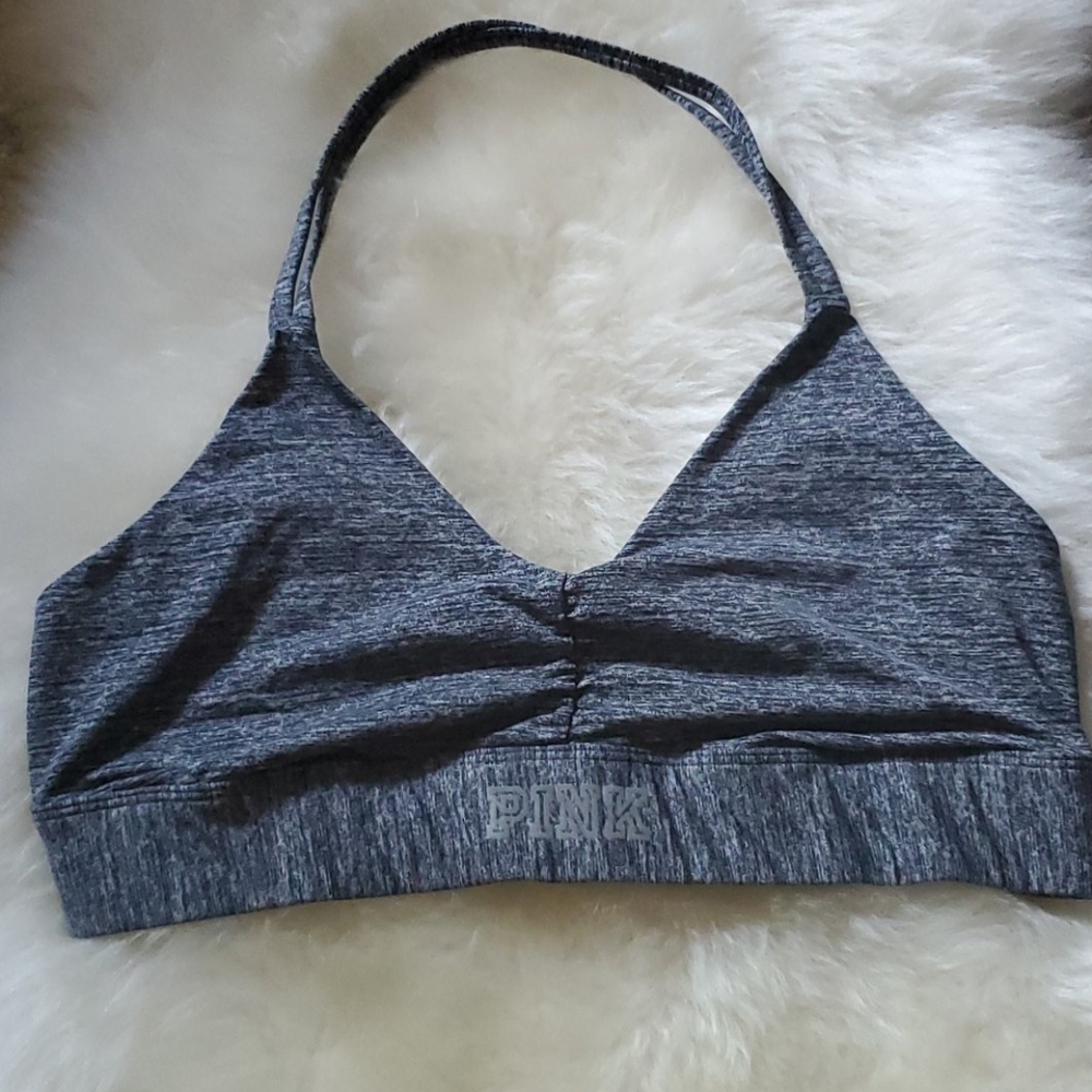 VS Pink Halter Sports Bra